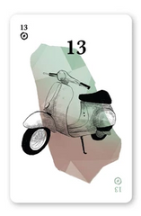 a planning poker card representing story point value 13