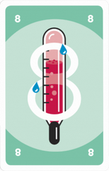 a planning poker card representing story point value 8