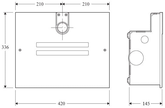 230v BFT Eli 250 Underground kit dimensions