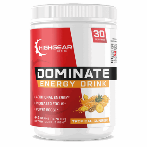 Dominate Energy Drink: Caffeine, Beta Alanine, L-Citrulline, and Creatine Monohydrate