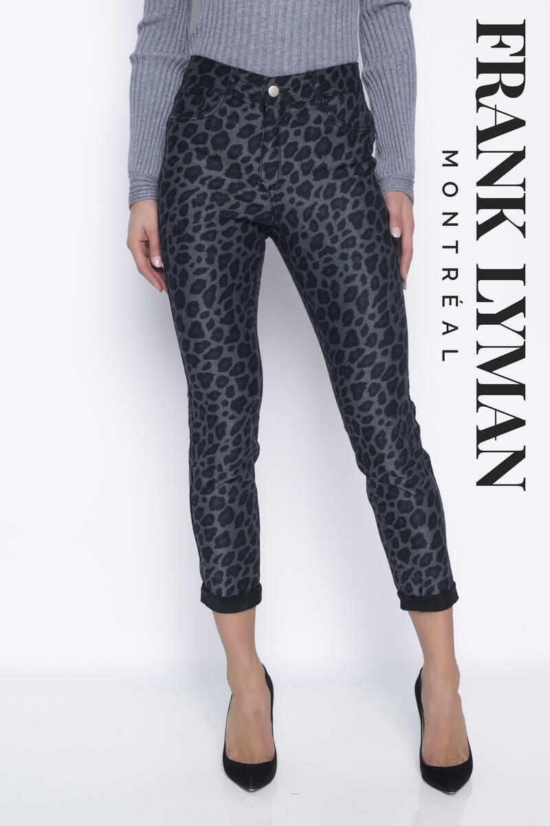 animal print jeans