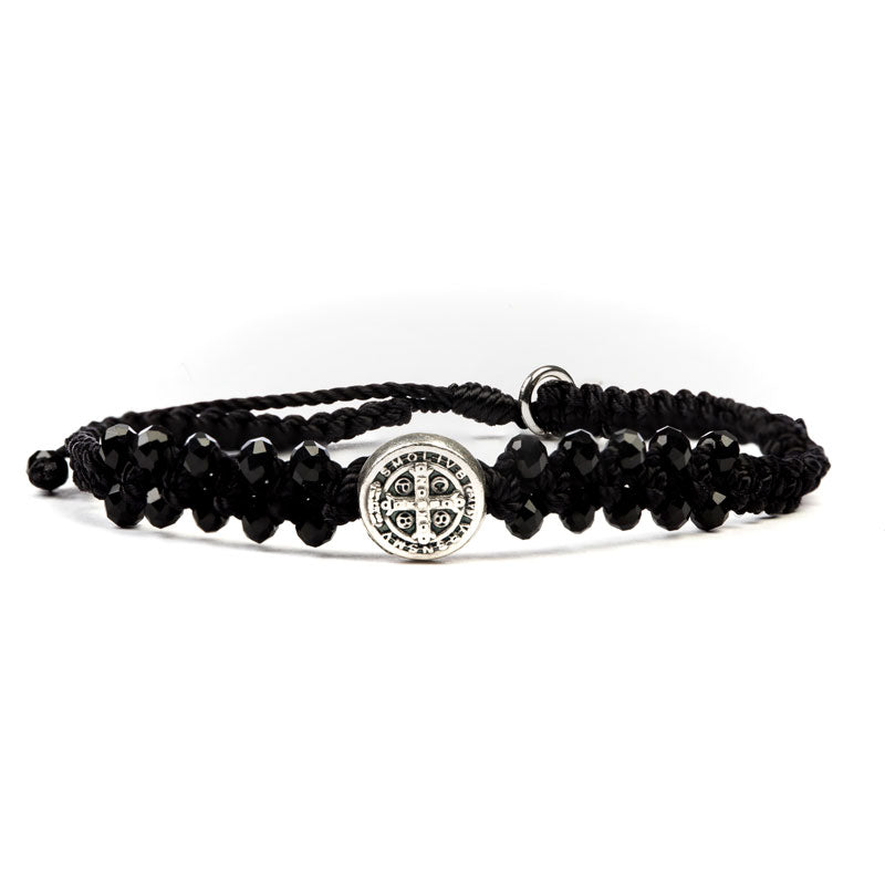 My Saint My Hero Stairway to Heaven Crystal Benedictine Bracelet