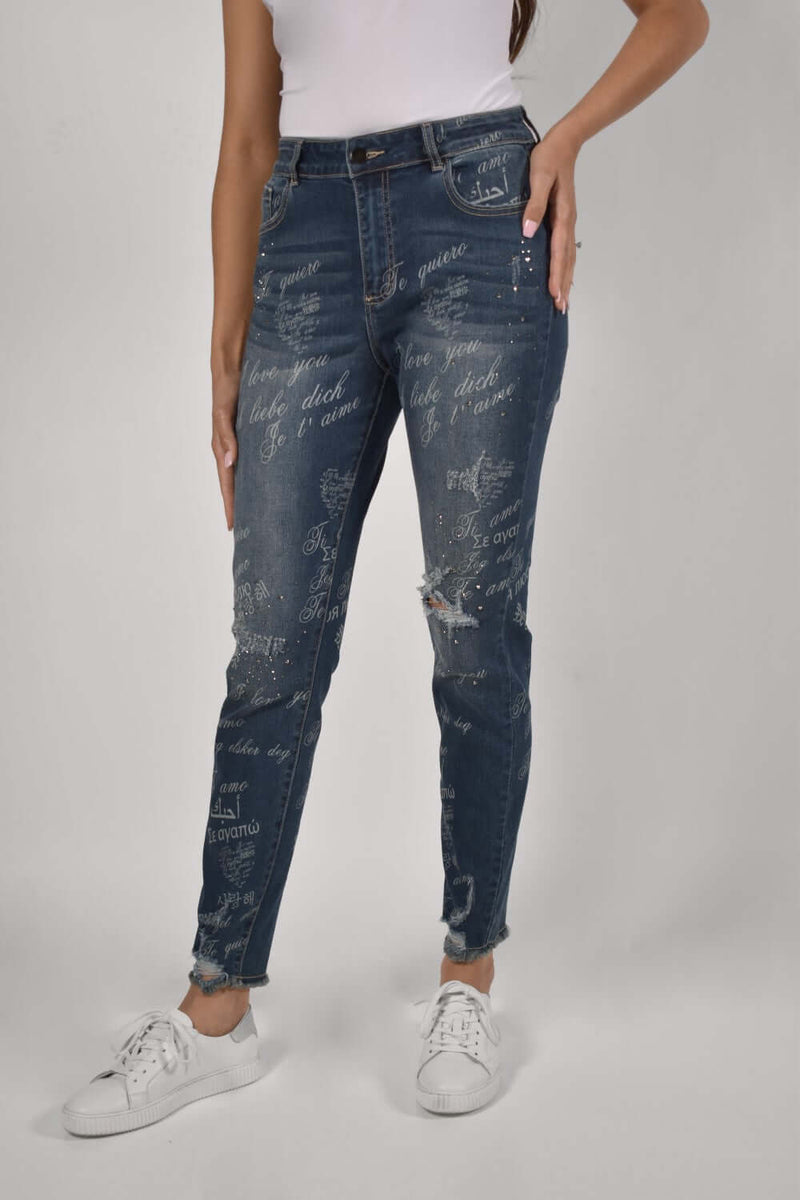 Frank Lyman 'I Love You' jeans Style# 226101U | Fabulous Fashions ...