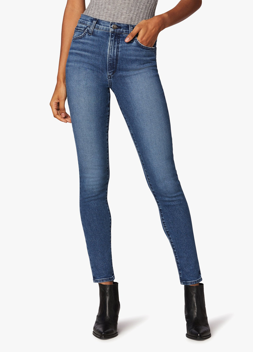 Joes Jeans The Scout Mid Rise Slim Boyfriend - Saprano-***FINAL SALE –  Hand In Pocket