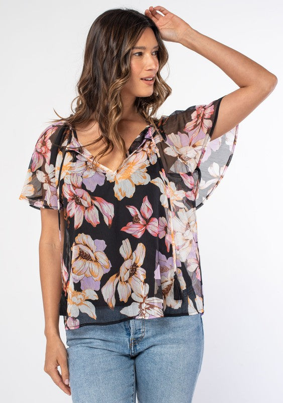 Daytrip Flutter Sleeve Dolman Top - Women's Shirts/Blouses in