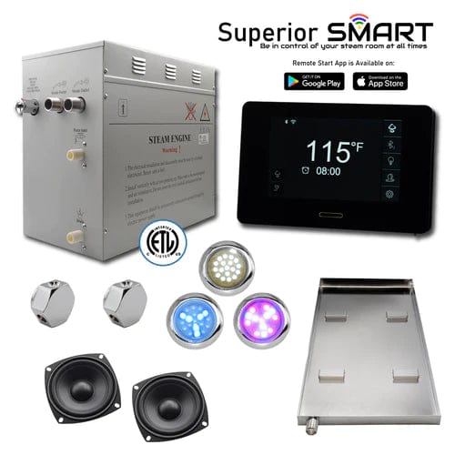 Steam planet WiFi Superior SMART Steam Shower Generator Kit 12kW- SP12T1DP