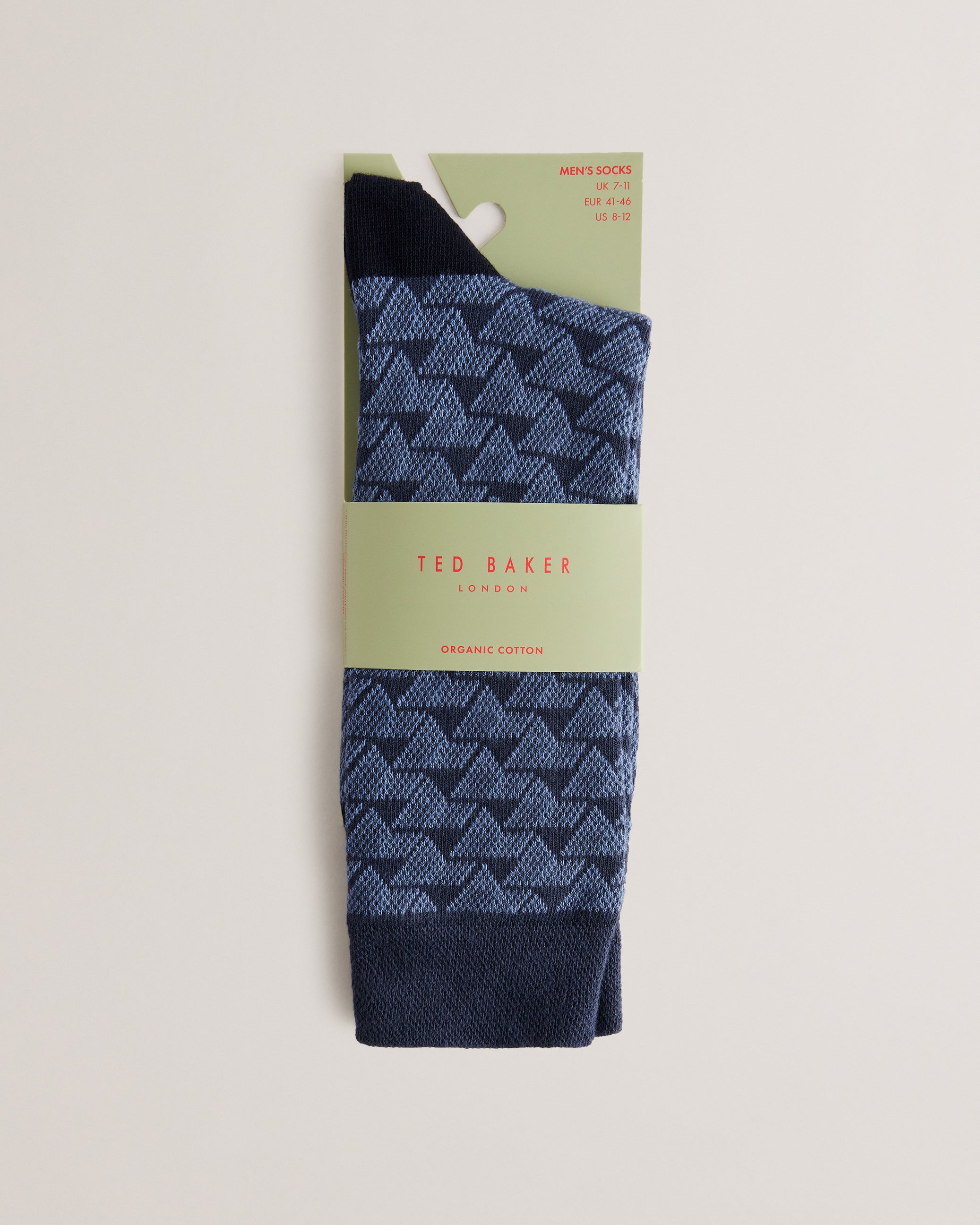 Ted Baker Hotday Vertical Stripe Organic Cotton Blend Dress Socks