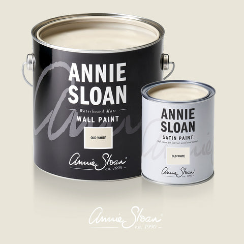 Old White Wall Paint and Satin Paint by Annie Sloan