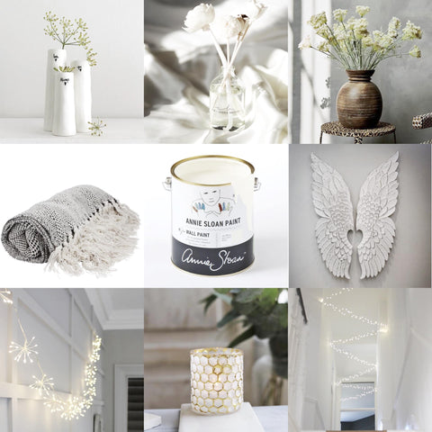 White Homewares and fairy lights