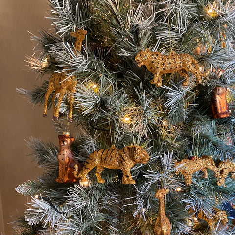 Christmas Tree Decoration in Tiger & Leopard