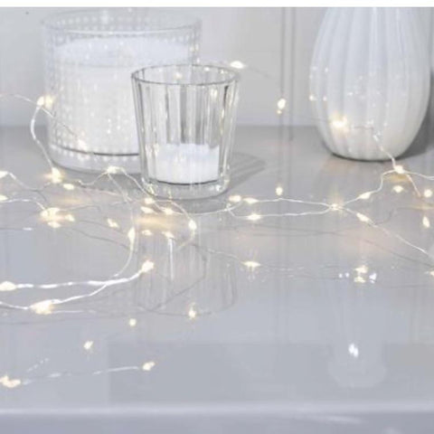 Fairy Lights on a white table
