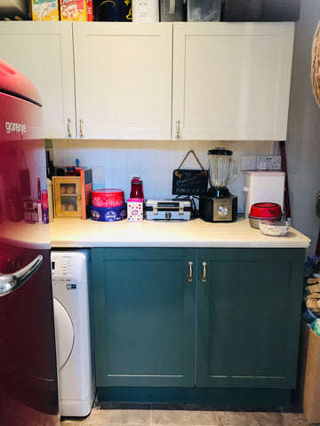 Completed utility room cupboard makeover