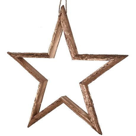 Gold Wooden Star