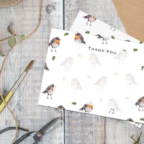 Robin Thank you note cards