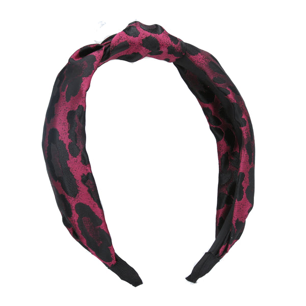 Leopard Print Jacquard Headband 0