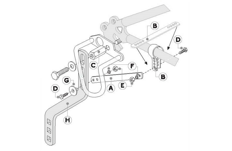 bike stabiliser derailleur kit