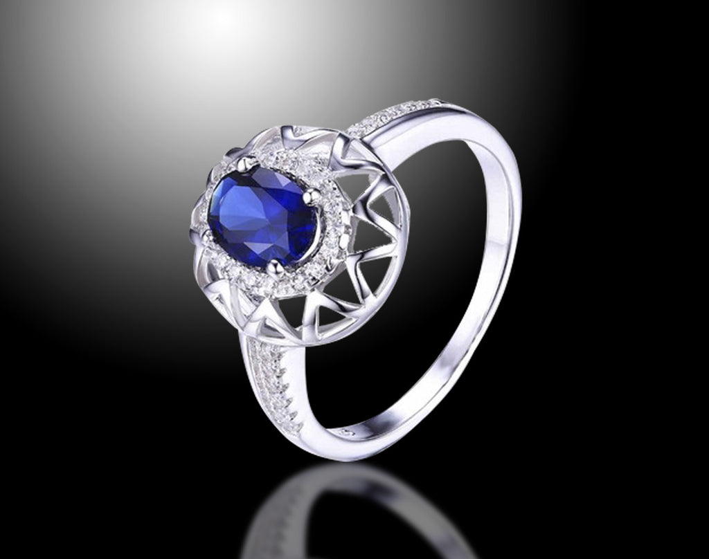 blue sapphire ring