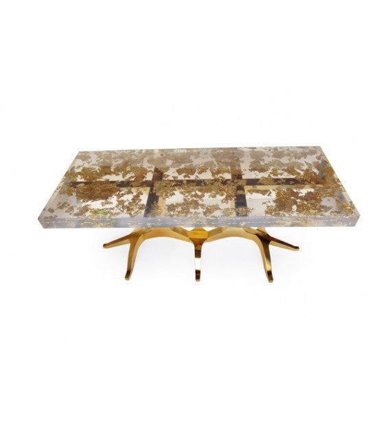 24ct Gold-Leaf Billionaire Dining Table - READY TO CUSTOMISE