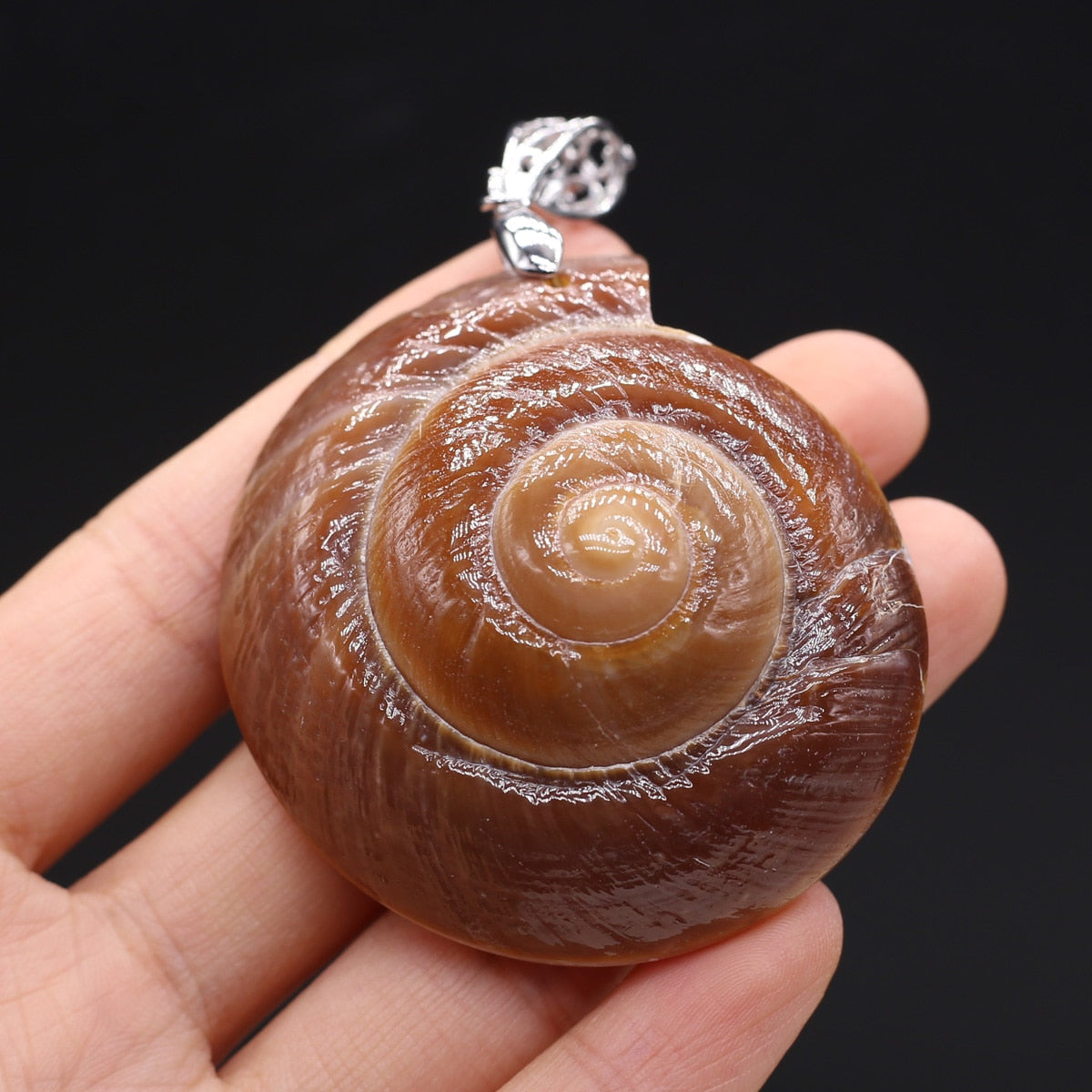 1PCS Vintage Exquisite Snail Pendant Natural Shell Conch DIY Jewelry Leather Rope Necklace Accessories Gift Wholesale