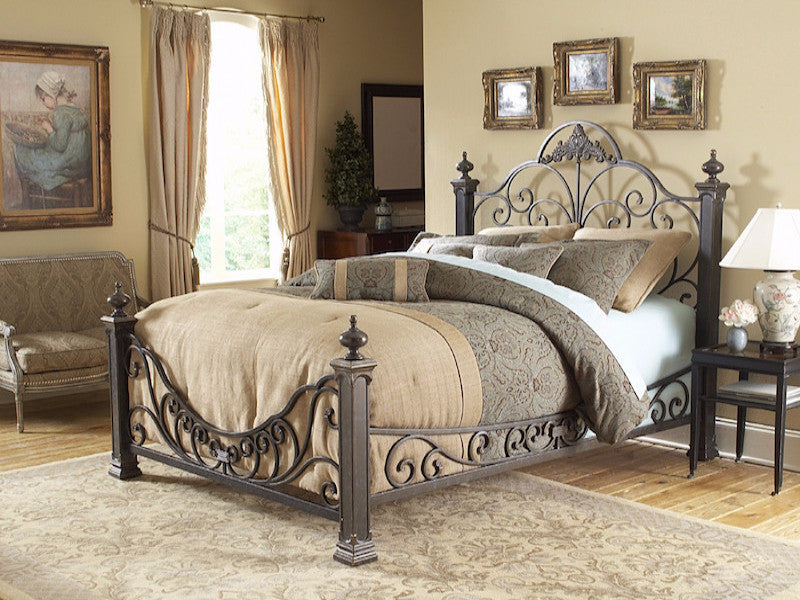 fashion bed baroque wrought iron bed