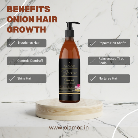 Benefits of Onion Hair Growth Shampoo: