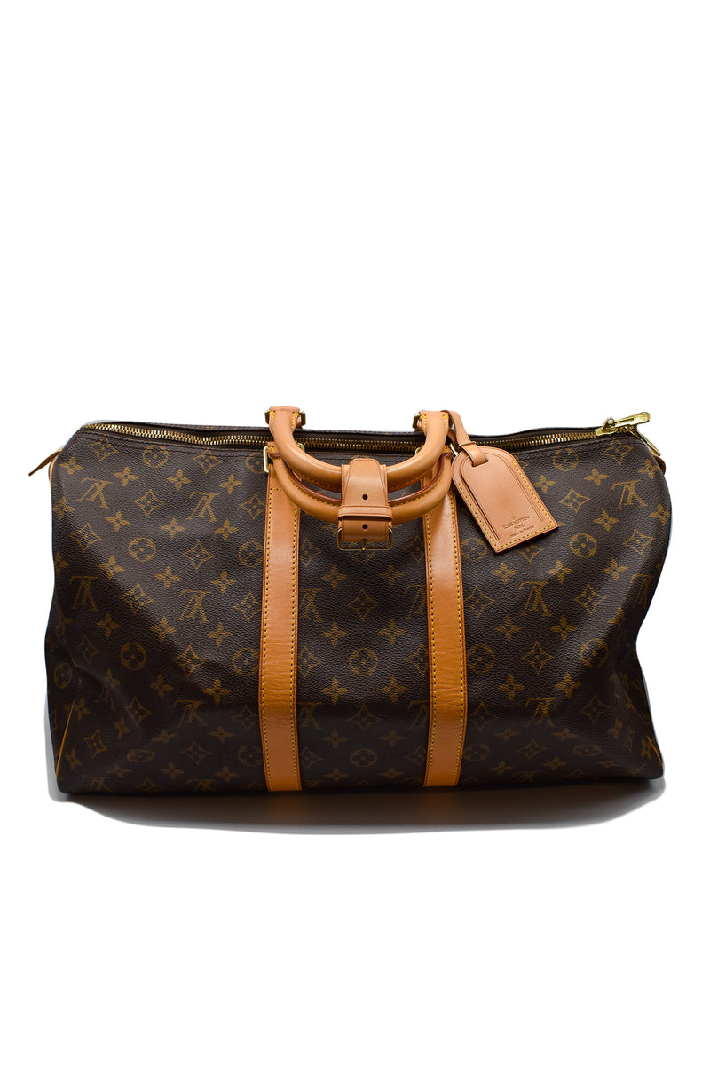 Flourish relæ barriere Ambiance Luxury Louis Vuitton Monogram Keepall 45 Boston Bag – Ambiance  Boutique