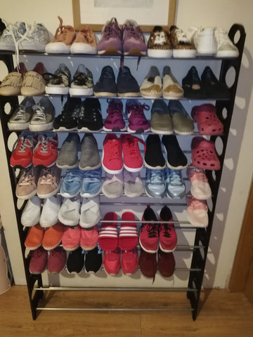 10 Tier Shelf Shoe Rack Organizer Stand Cupboard For 50 Pair Shoes Gilligan Sales