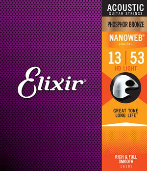 Elixir Phosphor Bronze 13/53 Acoustic Strings - rBc Music Store 