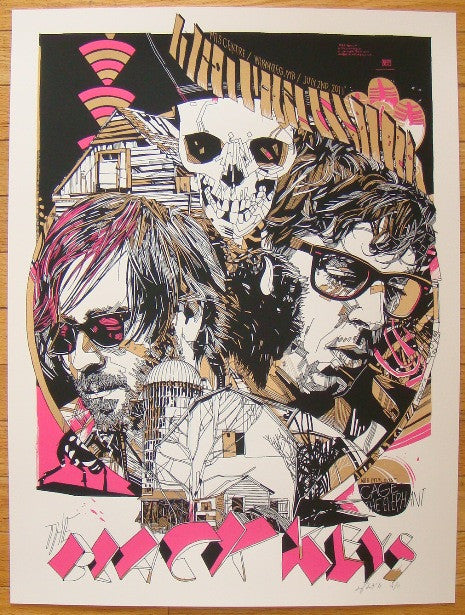 2011 The Black Keys - Winnipeg Variant Poster by Tyler Stout | JoJo's ...