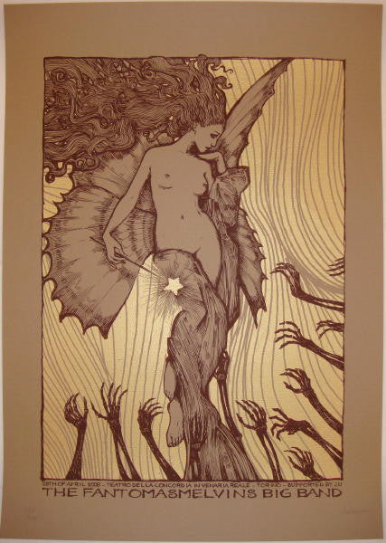 2006 Melvins Fantomas Big Band - Torino Silkscreen Concert Poster by Malleus - JoJo's Posters