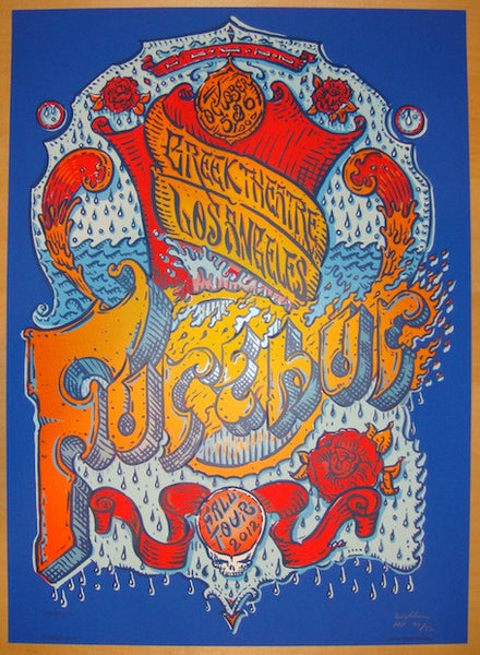2012 Furthur - Los Angeles Silkscreen Concert Poster by David Welker ...