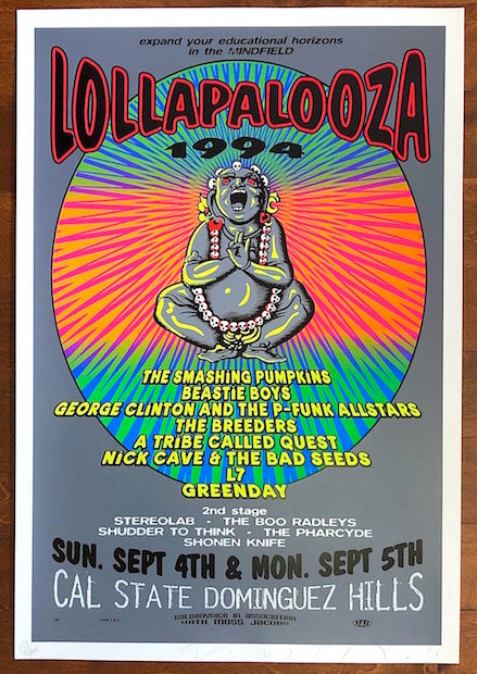 1994 Lollapalooza - Carson Silkscreen Concert Poster by TAZ | JoJo's ...