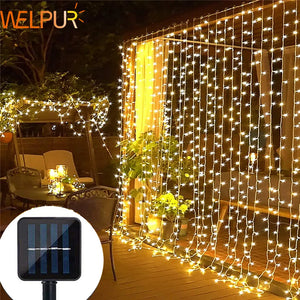 Solar Curtain Light LED Outdoor Waterproof - yourcasuallifestore