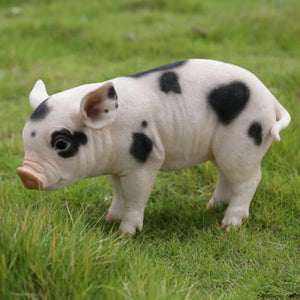 9" Standing Baby Pig Garden Statue - yourcasuallifestore