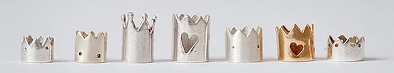 ring jewelry in the shape of crowns