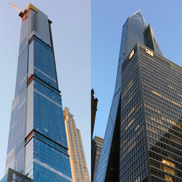 view of Central Park Tower and 53 west 53rd Street buildings in NYC