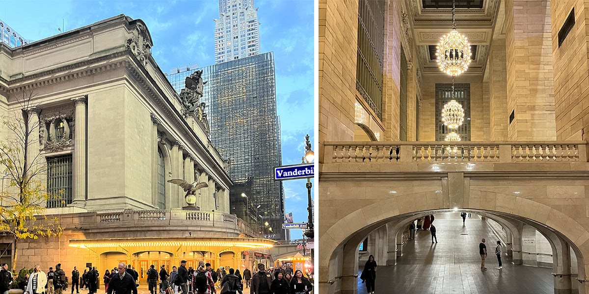 New York Grand Central Station exterior and interior.