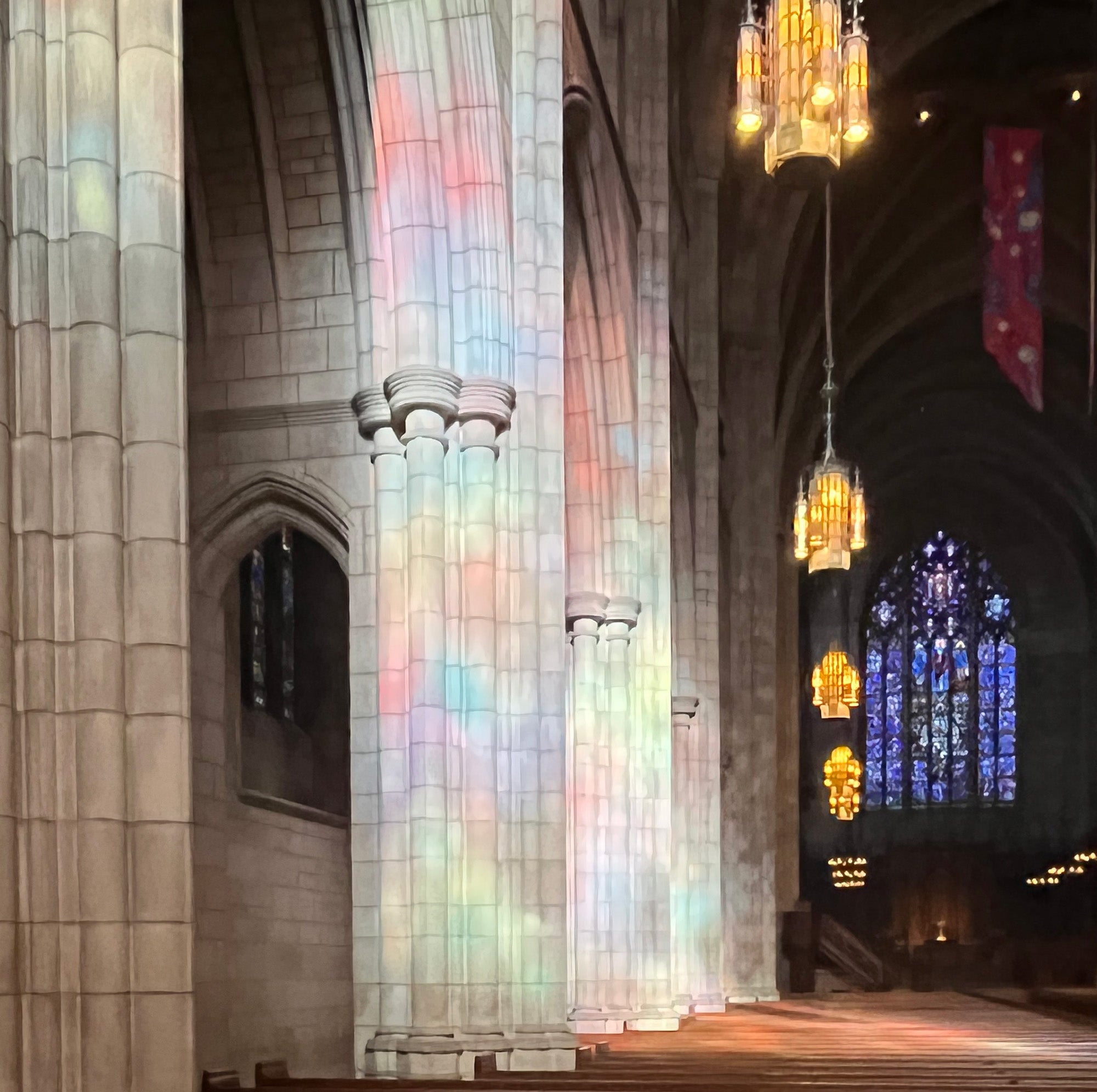 Interior view of Princeton University Chapel.