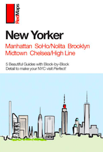 image of a set of foldout city maps to New York City