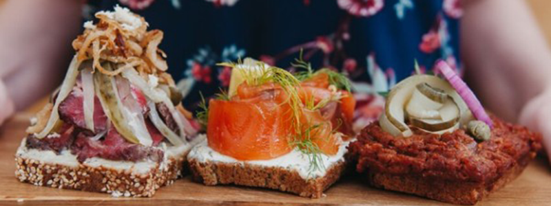 image of tasty sandwiches from the manifesto market in prague