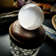 Selenite sphere