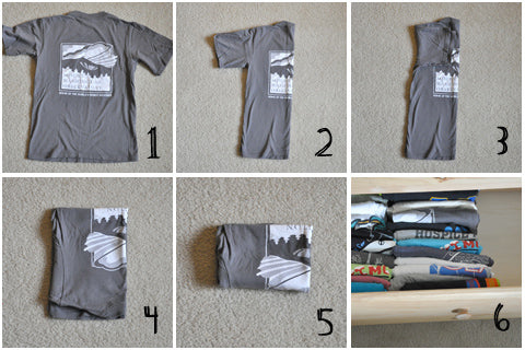How To Fold T-Shirts To Save Space?