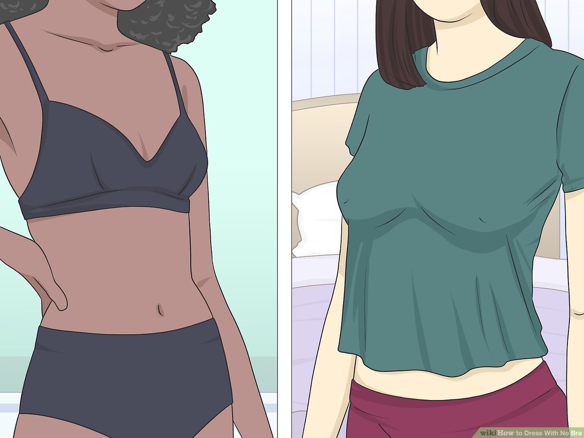 How To Wear Shirts Without A Bra?