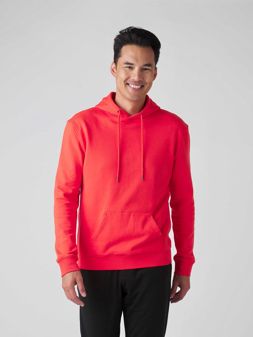 Stylish And Comfortable Just Do It Hoodie In Vibrant Red