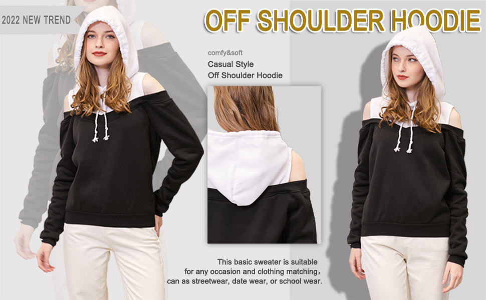 Stylish And Comfortable: The Off One Shoulder Hoodie Trend