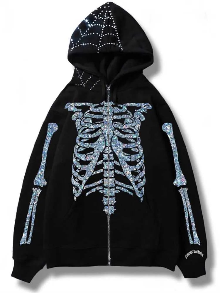 Stylish And Sparkling: The Just Do It Rhinestone Hoodie