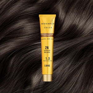 2N Darkest Brown Hair Color - Moehair USA Inc.