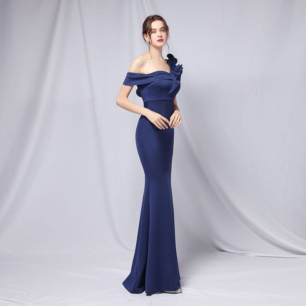 Delana Elegant Formal One Shoulder Dress