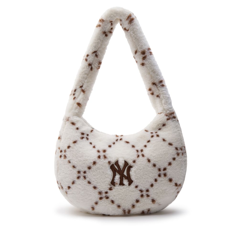 MLB Korea Monogram Jacquard Hobo Bag, New York Yankees 3 Colors