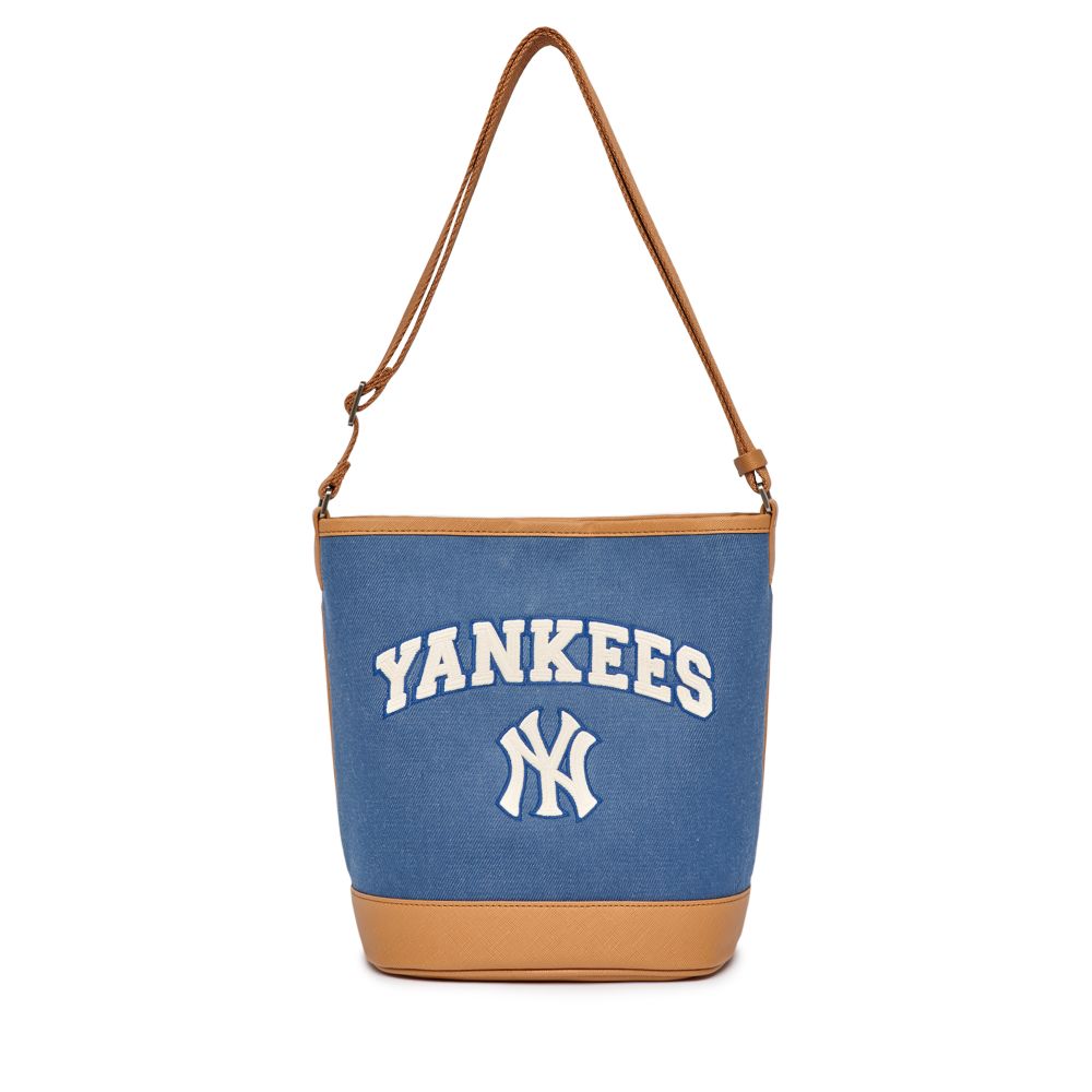 NY Yankees Canvas Tote Bag Black